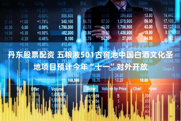 丹东股票配资 五粮液501古窖池中国白酒文化圣地项目预计今年“十一”对外开放